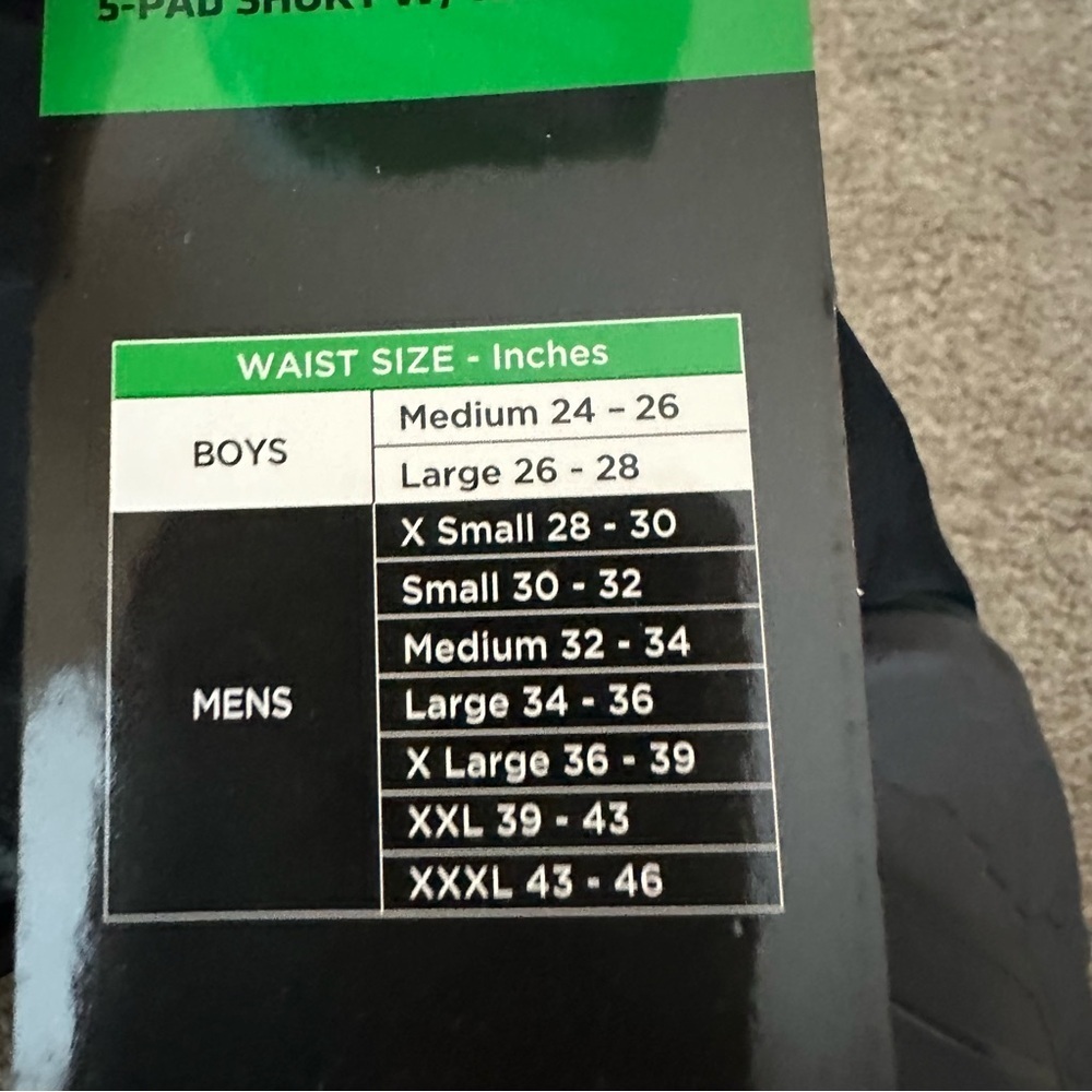 Cutters Rev Impact 5 Pad Football Shorts With Hard Cap Men’s X-Large Black/Camo - Picture 9 of 11